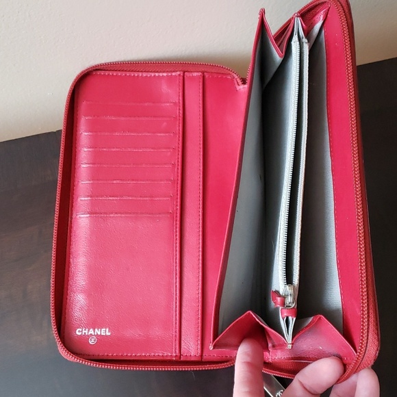 CHANEL TIMELESS CC ZIP AROUND CAVIAR LEATHER WALLET - Picture 10 of 11